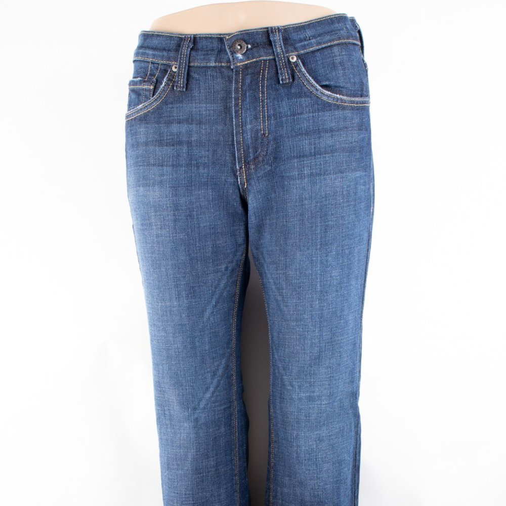 James Jeans Hector Zeus Boot (26 X 28) Women's Denim Jeans Medium Wash Zip Fly